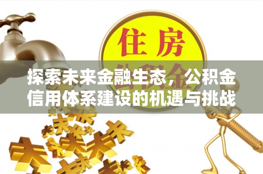 清流探索未来金融生态，公积金信用体系建设的机遇与挑战