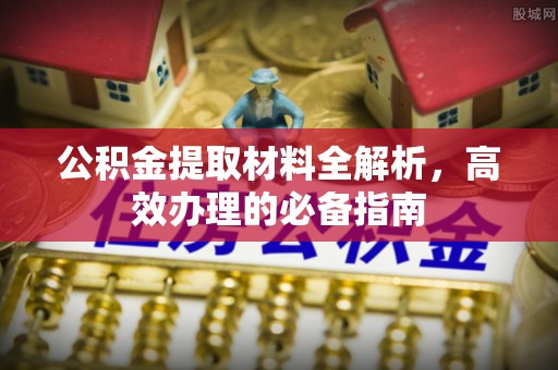 清流公积金提取材料全解析，高效办理的必备指南