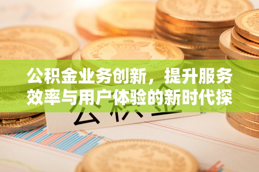 清流公积金业务创新，提升服务效率与用户体验的新时代探索