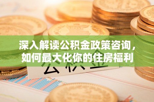 清流深入解读公积金政策咨询，如何最大化你的住房福利