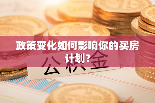 清流政策变化如何影响你的买房计划？