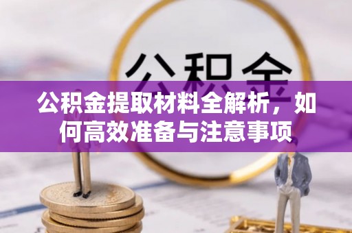 清流公积金提取材料全解析，如何高效准备与注意事项