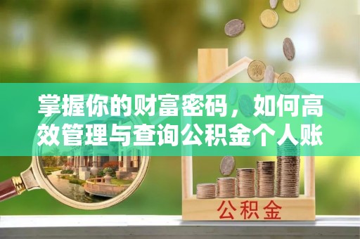 清流掌握你的财富密码，如何高效管理与查询公积金个人账户信息