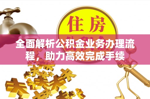 清流全面解析公积金业务办理流程，助力高效完成手续